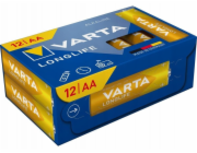 Varta Longlife Batterie LR06 Box, AA (Mignon) (12 Stück)
