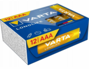 Varta Longlife Batterie LR03 Box, AAA (Micro) (12 Stück)