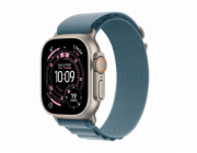 Apple Hodinky Ultra 3 GPS + Cellular 49mm pouzdro z přírodního titanu, světle modrý alpský řemínek – velikost L
