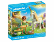 Playmobil Zestaw z figurkami Princess Magic 71840 Jednorożec do kolekcjonowania Rainbow Flower z wróżką