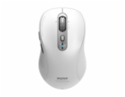 PORT CONNECT EXPERT, Bluetooth a 2,4GHz bezdrátová nabíjecí myš, USB-C, bílá