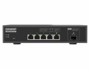 QNAP switch QSW-L3205-1C4T (4x 10GbE port, 1x 10G SFP+/NBASE-T Combo, Lite Managed)