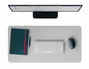 LEITZ podložka na stůl recyklovaná kůže 36x70 cm sv. šedá