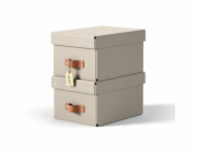 LEITZ úložný box, karton, velikost S, 2 ks béžový