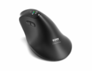 PORT CONNECT ERGO AUDITOR, ergonomická Bluetooth a 2,4GHz bezdrátová nabíjecí myš, USB-C, černá