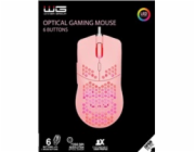 WG - Herní drátová myš WG2 / pink