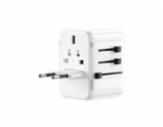 WG - Univerzální cestovní síťová nabíječka GaN pro hlavní světové elektrické sítě / PD 20W / white