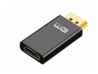 WG - Adaptér display port (male) to HDMI (female) / black
