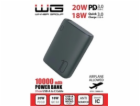 WG - Power Bank 10000 mAh, QC 3.0 a PD output+input, ultr...