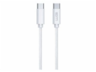WG - Datový kabel Type-C na Type-C, 3 metry, 3A, 60W, bílá