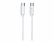 WG - Datový kabel Type-C na Type-C, 3 metry, 3A, 60W, bílá