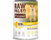 VETEXPERT Raw Paleo Duoprotein Turkey & Cod Adult - vlhké krmivo pro psy - 400g