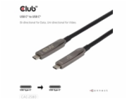 Club3D Kabel USB-C, 10 Gbps, 4K120Hz, 8K60Hz, 60W, Bi-directional, 15m, černá