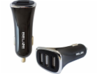 Nabíječka do auta 3xUSB 4A černá
