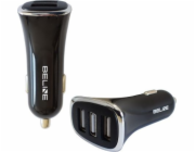 Nabíječka do auta 3xUSB 4A černá