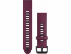 Řemínky QuickFit® 20 Watch Bands, Merlot/Graphite Silicone