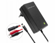 Qoltec Automatická nabíječka baterií AGM GEL STD 6V 12V | 1,5A | Usměrňovač s LED indikátorem