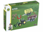 Klein Traktor John Deere pro otáčení se 2 přívěsy