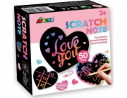 MG DYSTRYBUCJA Stírací zápisníky - Zápisník ve tvaru srdce