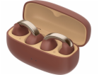 JVC HA-NP1TTU - otevřené sluchátka TWS typu Earcuff, vínová
