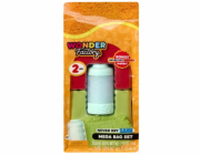 MGA Piasek kinetyczny Wonder Factory Never Dry Sand Bag, czrwony, limonkowy, zielony