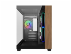 Cooler Master case Elite 481 Wood, mATX, Průhledná bočnic...