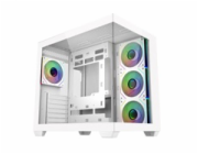 Cooler Master case Elite 681, ATX, Průhledná bočnice, 4x 120mm ARGB Fan, Bílá
