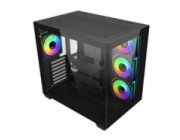 Cooler Master case Elite 681, ATX, Průhledná bočnice, 4x 120mm ARGB Fan, Černá