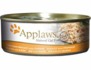 APPLAWS Chicken breast and cheese in broth - mokré krmivo pro kočky - 156g