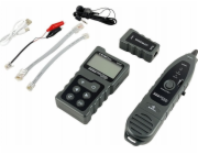 ALANTEC Tester kabli sieciowych z funkcjami PoE, śledzenia, pomiaru długości i testowania ciągłości z wyświetlaczem, Wszechstronny (NI057)