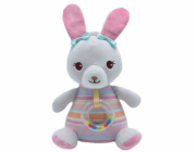 TULILO Hudební skříňka Růžový zajíček 20 cm