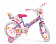 TOIMSA Rower dziecięcy 16" Psi Patrol Fiolet 1680 Girl + Kask dziecięcy Psi Patrol różowy 10896