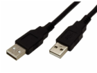 Kabel Roline USB 2.0 A(M) - A(M) - propojovací 1,8m, černý