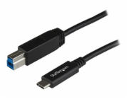 StarTech USB-B – USB-C kabel USB 1 m černý (USB31CB1M)