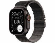 Apple Hodinky Ultra 3 GPS + Cellular, 49mm černé titanové pouzdro, černý titanový milánský náramek - velikost M