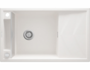 Deante MAGNETIC dřez - granitový magnetický 1-dřez s odkapávačem bílý (ZRM A113)