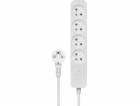 Přepěťová ochrana Savio, prodlužovací kabel, 4 zásuvky, 3...