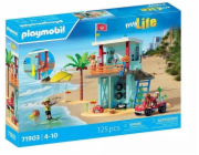 Playmobil Sada figurek plavčíka My Life 71903 a plážové buginy