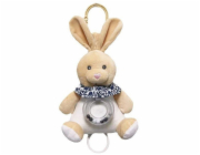 TULILO Béžová hudební skříňka Zajíček 18 cm