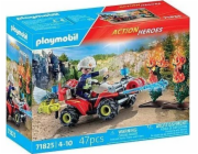 Playmobil Action Heroes 71825 Hasičská čtyřkolka v akci