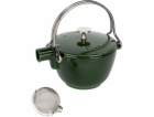 Staub Teekanne 1,15 L basilikum- grün Gusseisen, rund