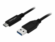 StarTech USB to USB C Cable - 1m / 3 ft - 5Gbps - USB A to USB C - USB Type C - USB Cable Male to Male - USB C to USB (USB315AC1M) - Kabel USB - USB (M) do USB-C (M) - USB 3.0 - 1 m - černá - pro P/N: