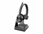 HP Poly Savi 7310 - Savi 7300 series - náhlavní souprava - náhlavní - DECT - bezdrátový - adaptér USB-A přes DECT - černá - certifikováno UC, certifikováno pro Microsoft Teams