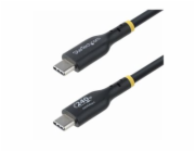 StarTech 4m USB C Charging Cable, USB-IF Certified USB-C Cable, 240W - USB kabel - USB-C (M) do USB-C (M) - USB 2.0 - 48 V - 5 A - 4 m - neobsahuje halogen, pasivní, technologie Extended Power Range (