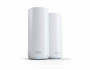 Netgear ORBI RBE772-100EUS  WIFI 7 MESH Zusatzsatellit 2er Set, Mesh Access Point (weiß, Tri-Band WiFi 7)