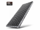 AXAGON Klávesnice HMC-KB-NRD s USB-C 5 Gb/s a 9v1 multipo...