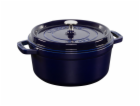 Staub La Cocotte 24cm rund dunkelblau, Gusseisen 3,7 L