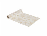 Ubrus Atmosphera 191473, zlatá/bílá, 28 x 300 cm