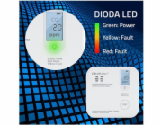 Qoltec Czujnik tlenku węgla z baterią | alarm 85dB | LED