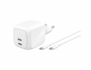Belkin Ladegerät Dual USB-C 67W PD PPS+2m Kabel  WCH020kq2MWH-B6